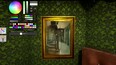 Indoor Scene - Green Walls with Photo Frames