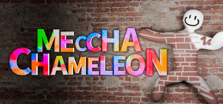 MECCHA CHAMELEON Title Screen - Colorful 3D Text
